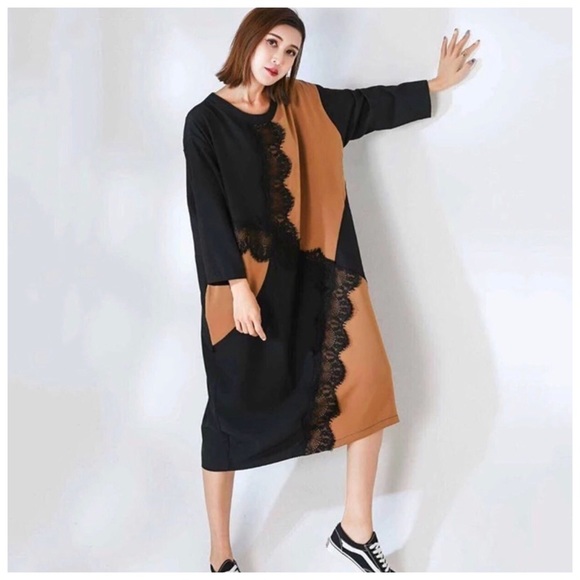 The PISCINA Patchwork Oversize Dress - Picture 2 of 9